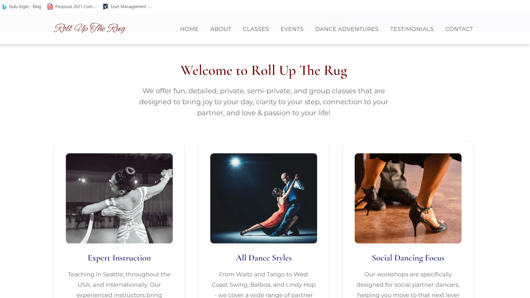 Roll Up The Rug project showcase